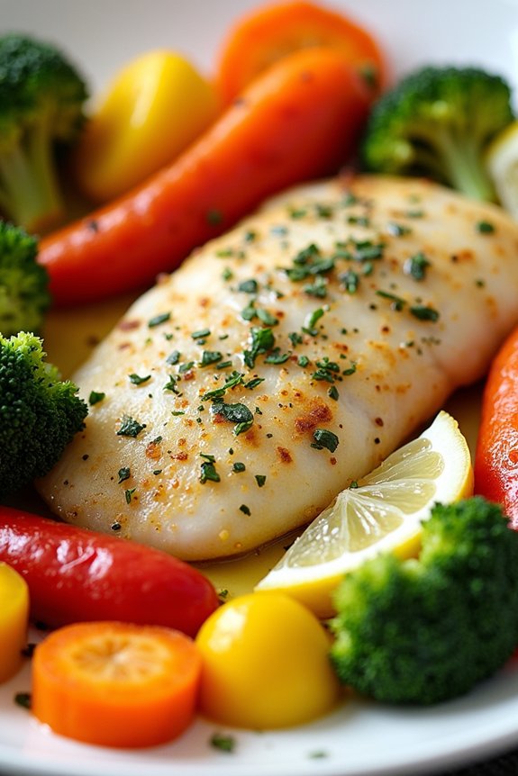 herbed tilapia with vegetables