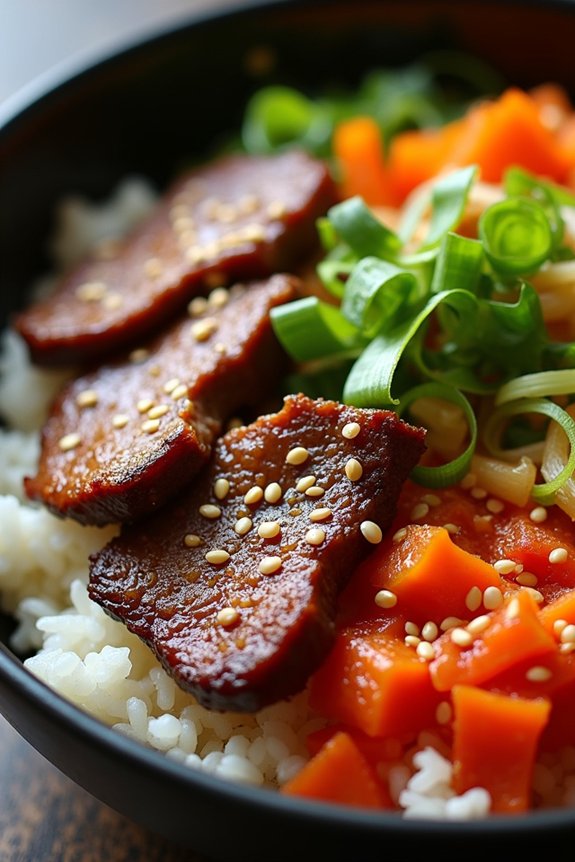 korean beef rice bowl