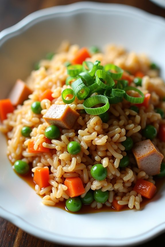 leftover pork fried rice