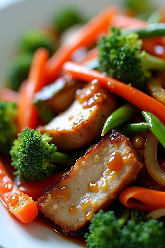 leftover pork vegetable stir fry