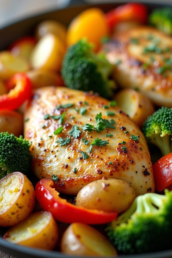 lemon herb chicken dinner