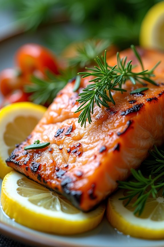 lemon herb grilled salmon