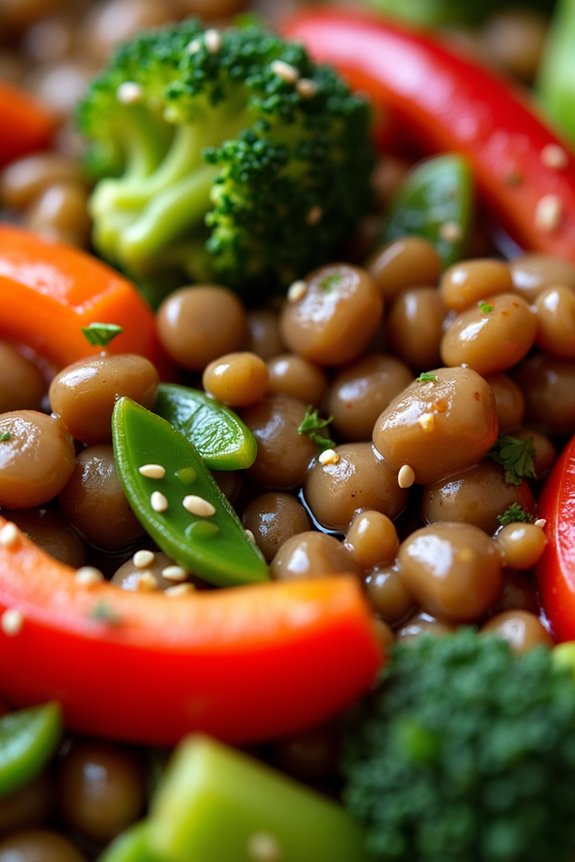 lentil vegetable stir fry recipe