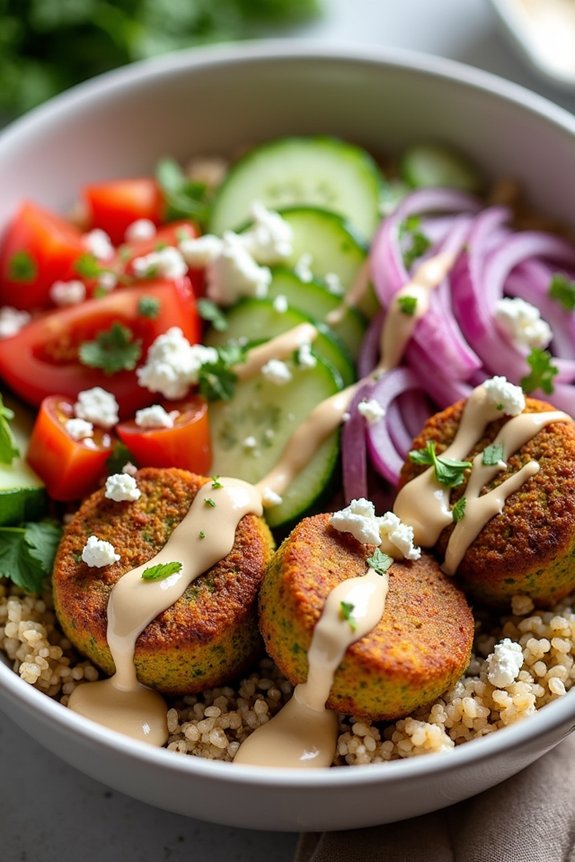 mediterranean falafel bowl recipe