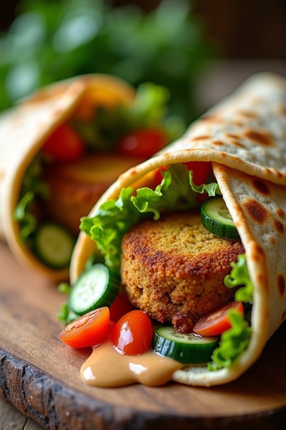 mediterranean falafel wrap recipe