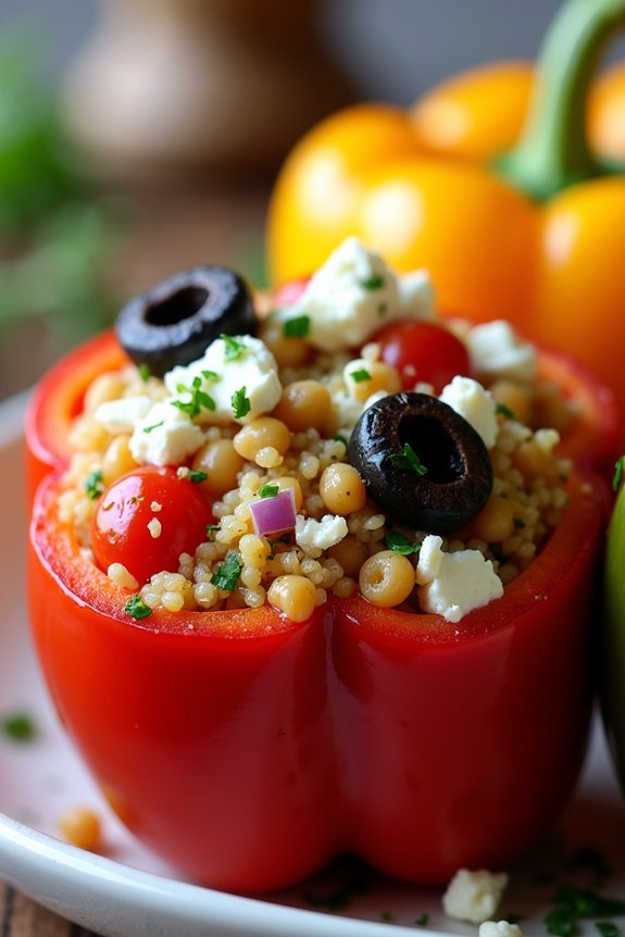 mediterranean stuffed bell peppers