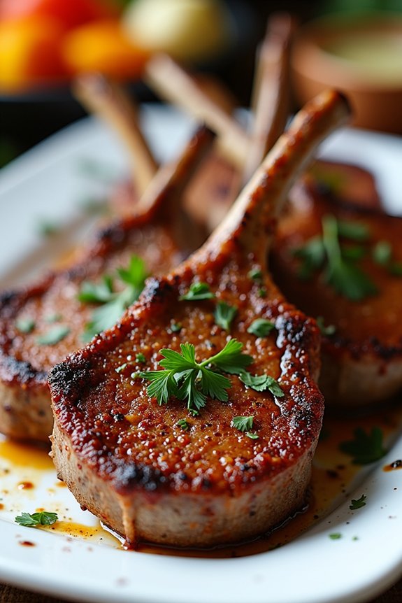 moroccan spiced lamb chops