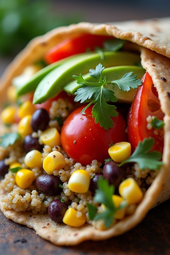 nutritious black bean wraps