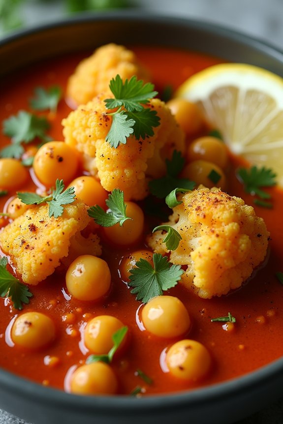 nutritious cauliflower chickpea stew