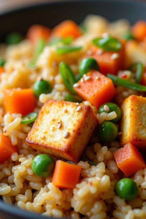 nutritious cauliflower tofu rice