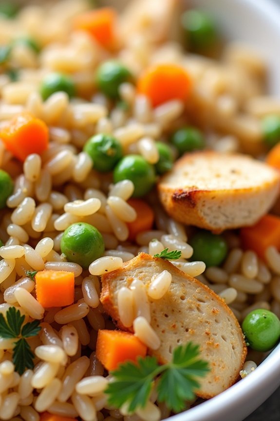 nutritious chicken rice pilaf