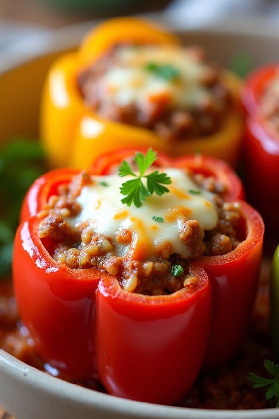 nutritious ground turkey peppers