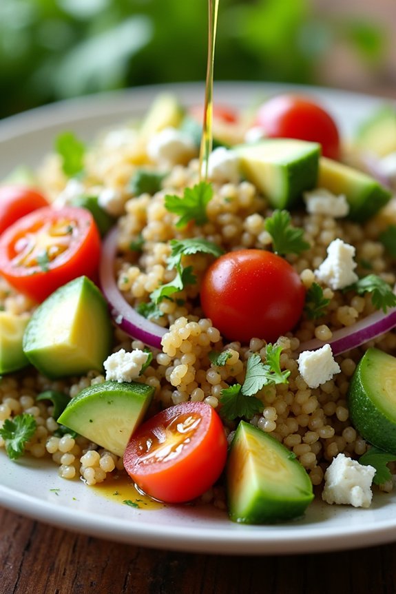 nutritious quinoa avocado salad