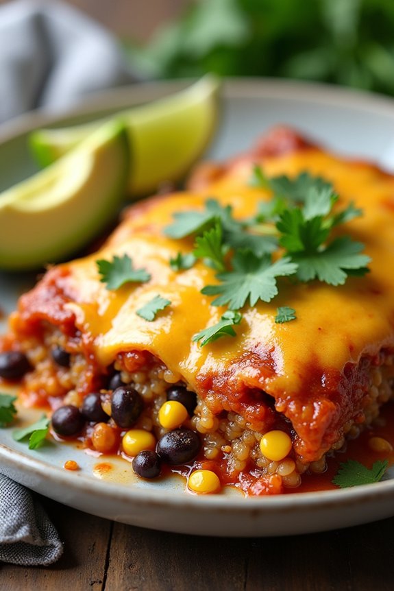 nutritious quinoa black bean bake