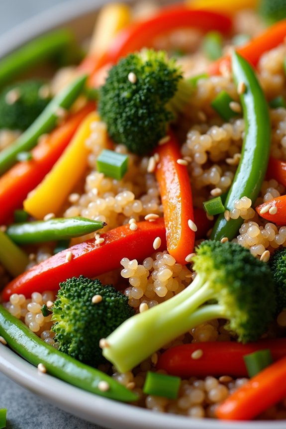 nutritious quinoa vegetable stir fry