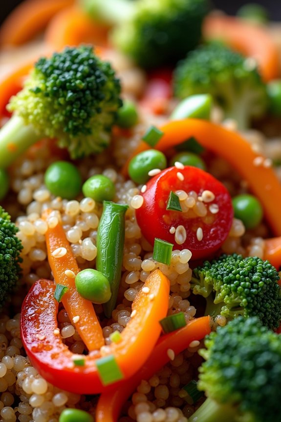 nutritious quinoa vegetable stir fry