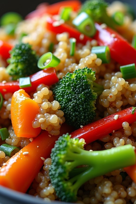 nutritious quinoa vegetable stir fry