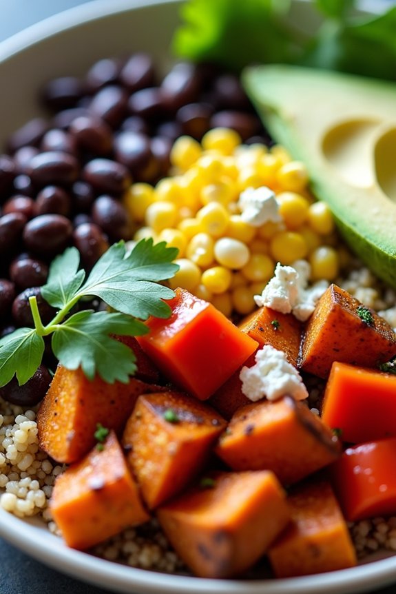 nutritious southwest sweet potato bowl