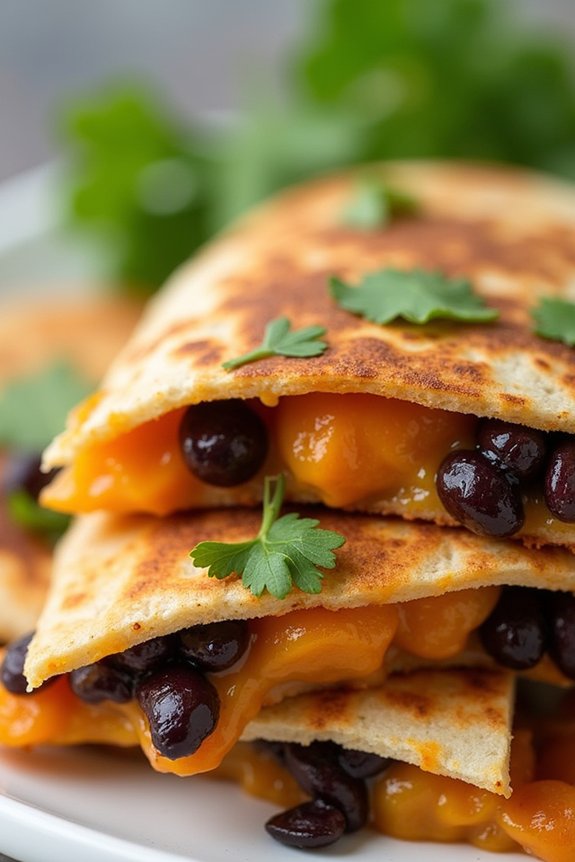 nutritious sweet potato quesadillas