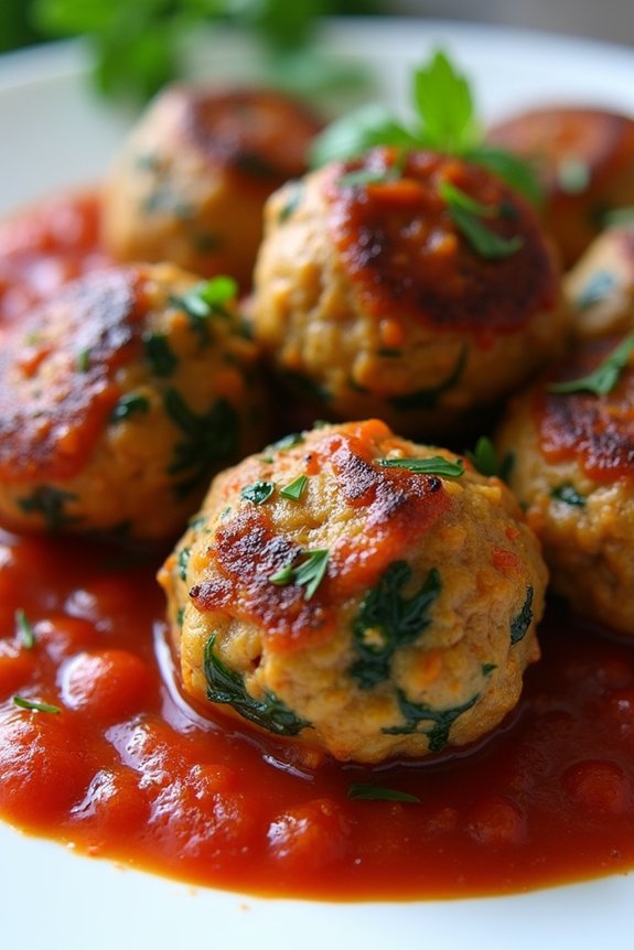 nutritious veggie packed meatballs