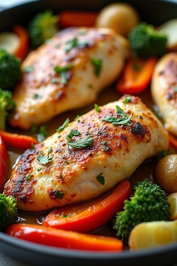 one pan lemon herb chicken