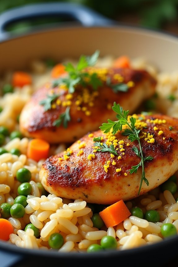 one pot chicken rice