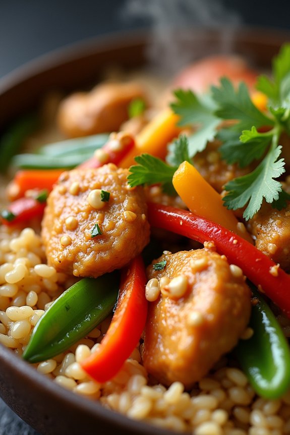 one pot thai peanut chicken