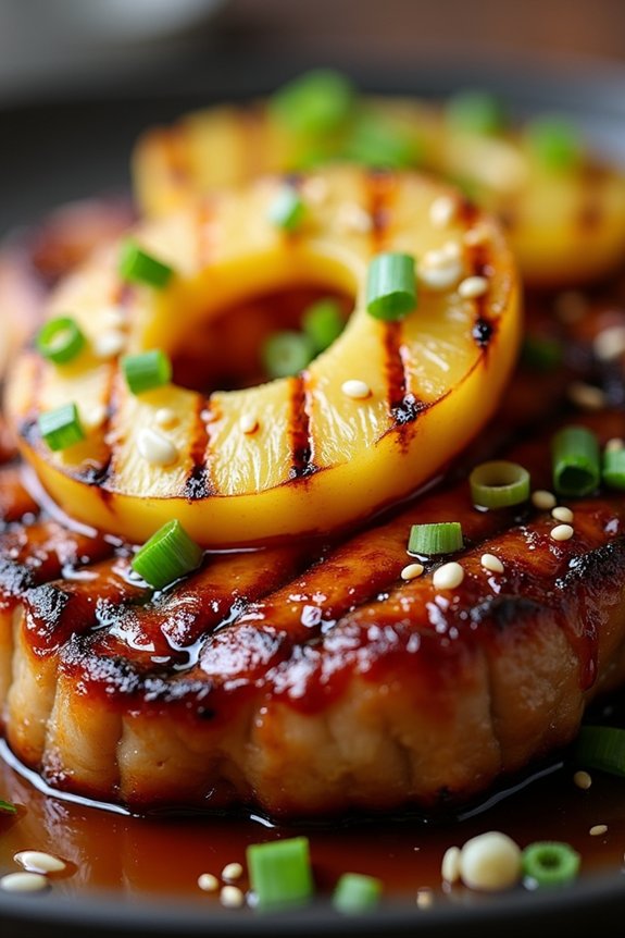 pineapple teriyaki pork chops