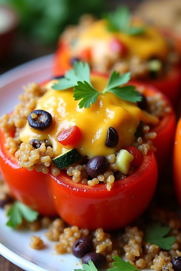 quinoa stuffed bell peppers