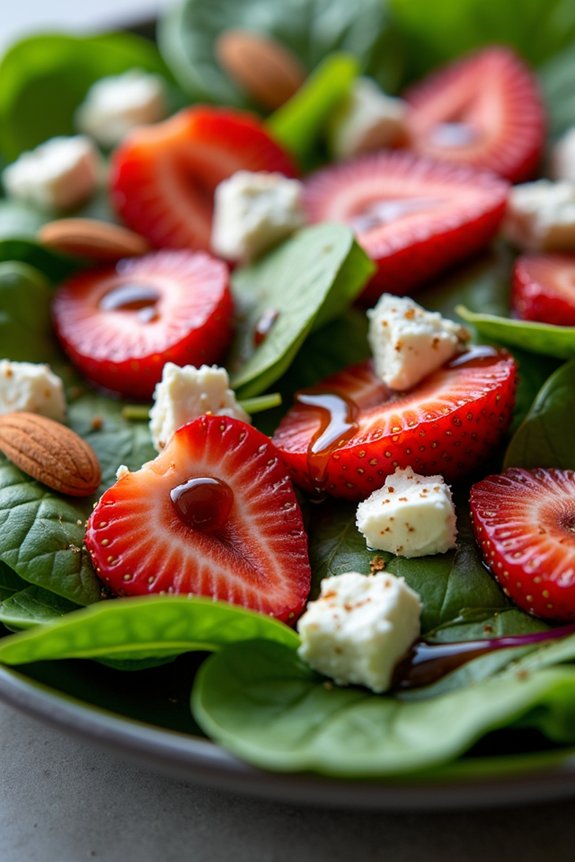 revitalizing spinach strawberry salad