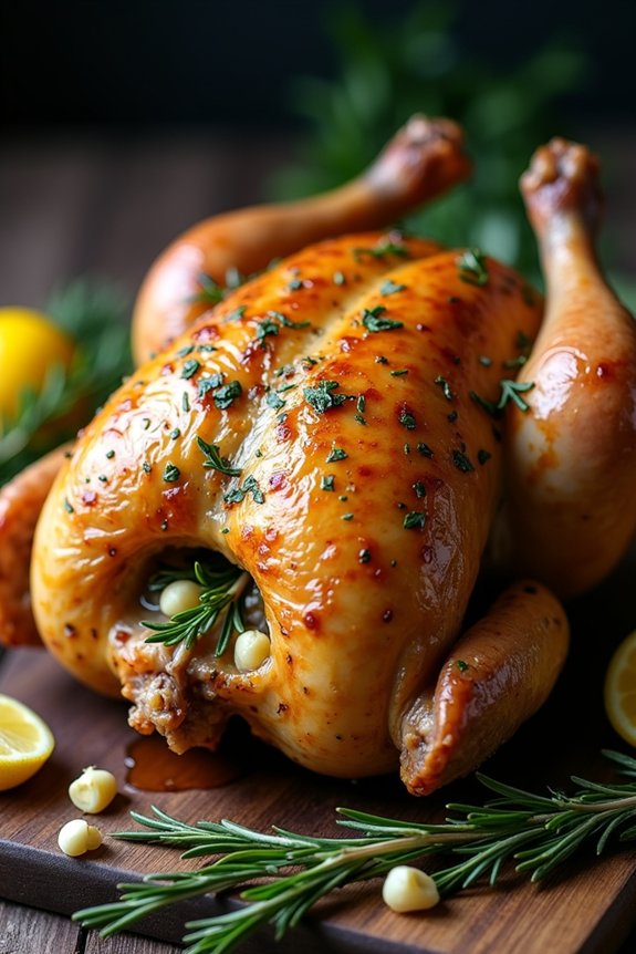 roasted garlic herb chicken