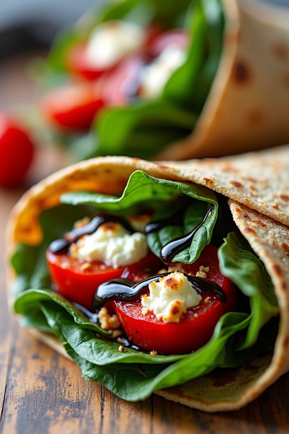 roasted red pepper wraps