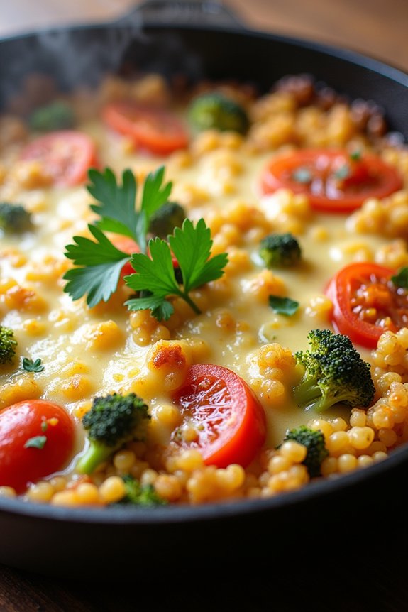 rustic vegetable quinoa casserole