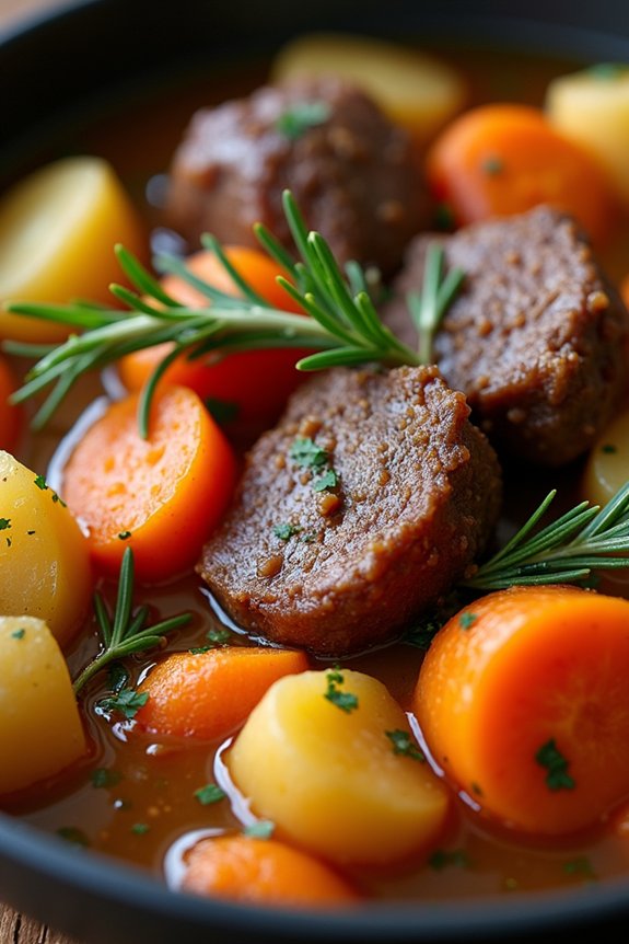 savory lamb root vegetable stew