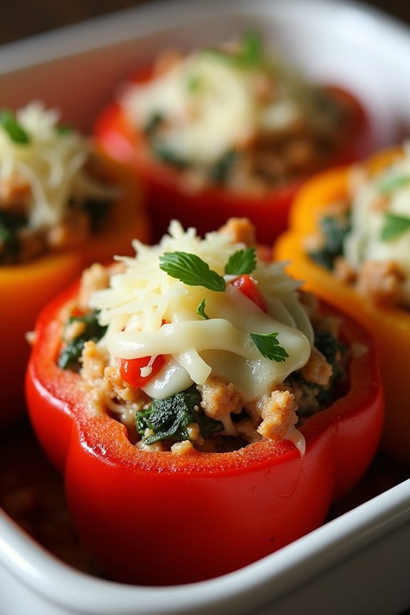 savory stuffed peppers recipe