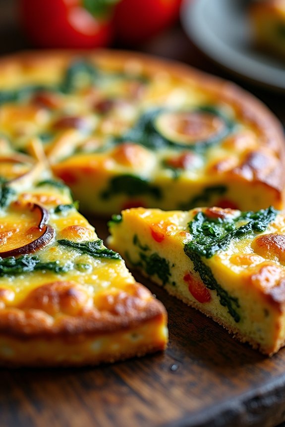 savory vegetable frittata recipe