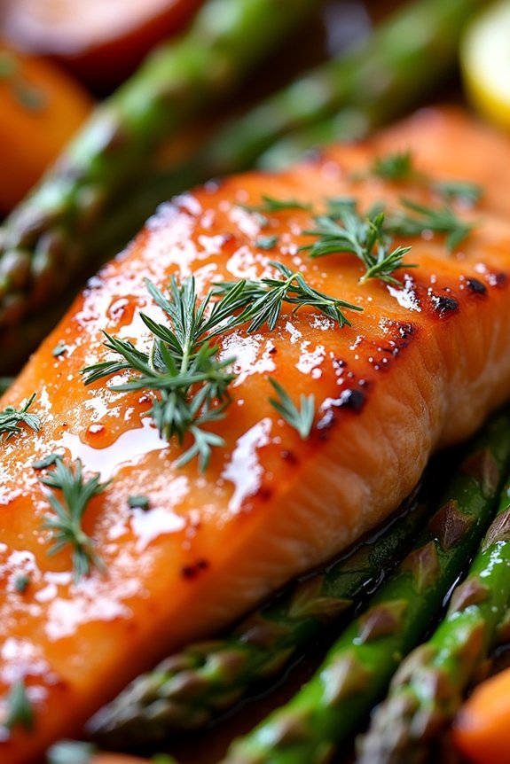sheet pan salmon dinner
