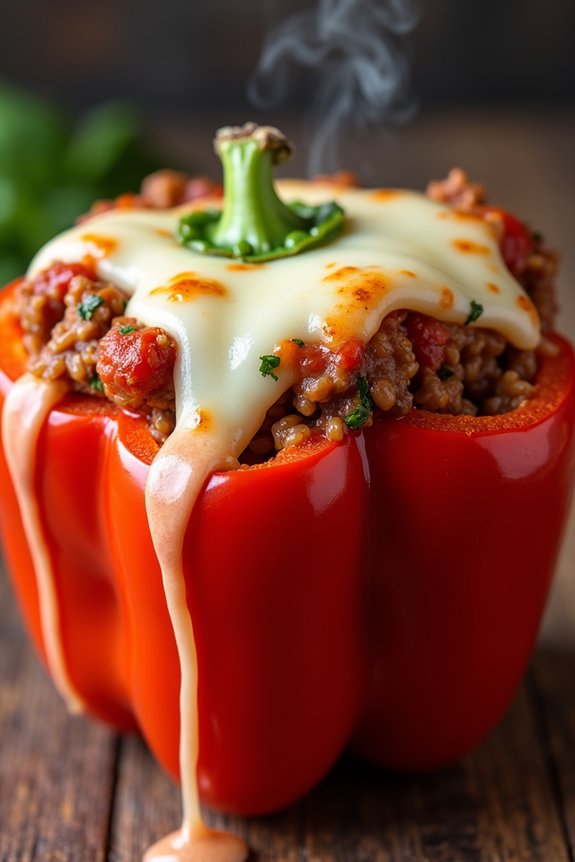 slow cooker stuffed peppers