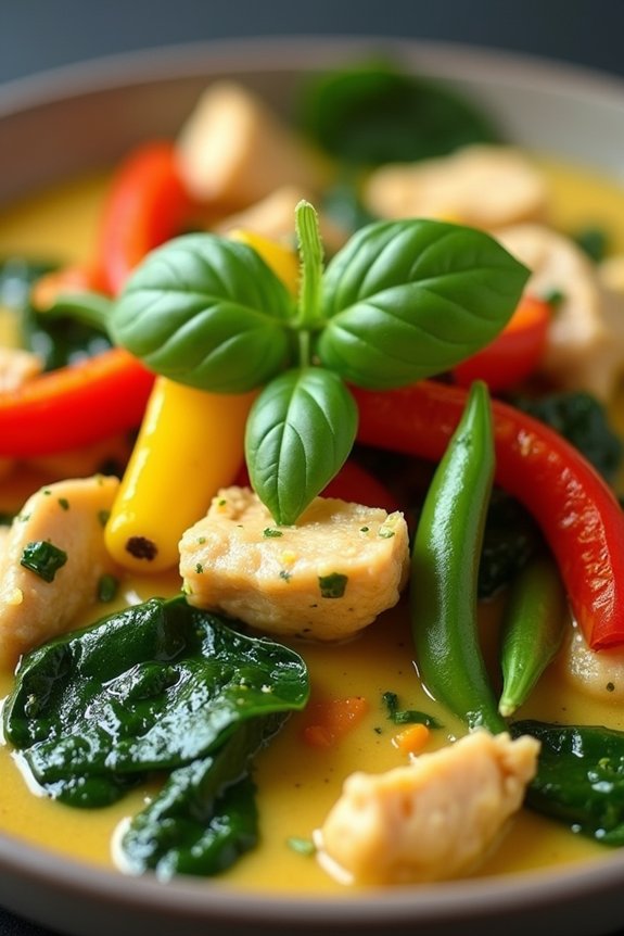 slow cooker thai green curry