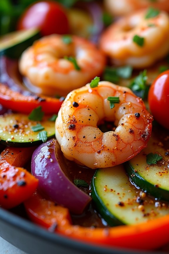 spicy cajun shrimp dinner