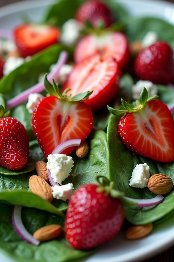 spinach strawberry salad recipe