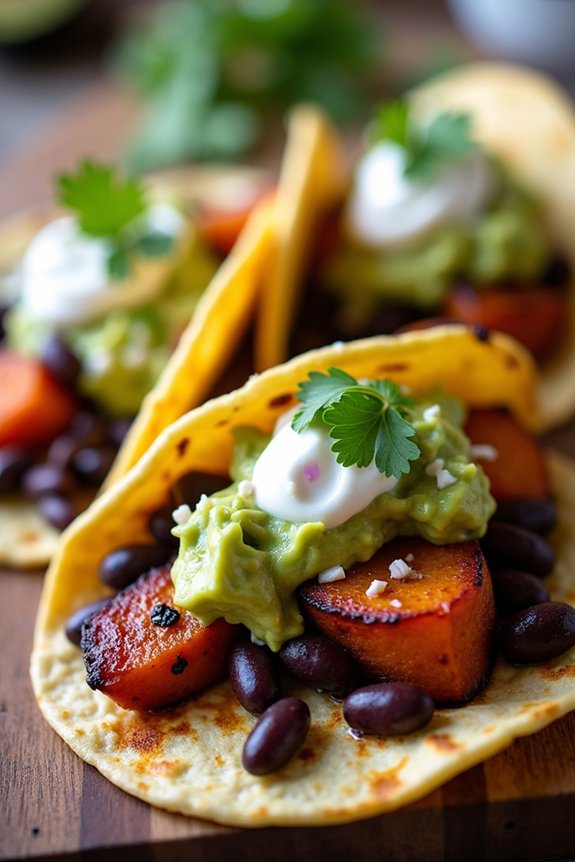 sweet potato black bean tacos
