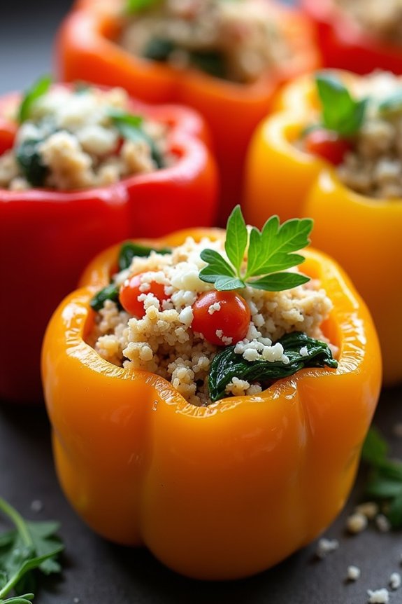 tasty tuna quinoa peppers