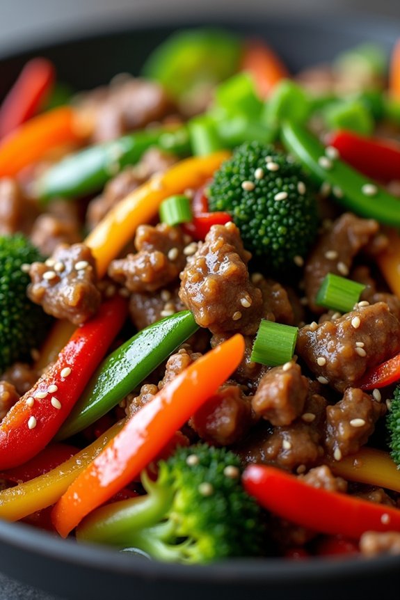 teriyaki beef veggie stir fry