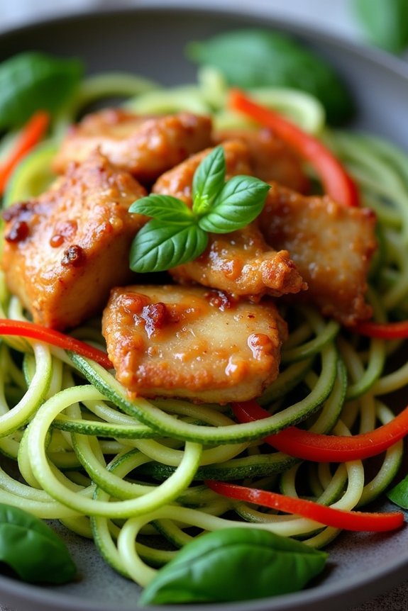 thai basil chicken dinner