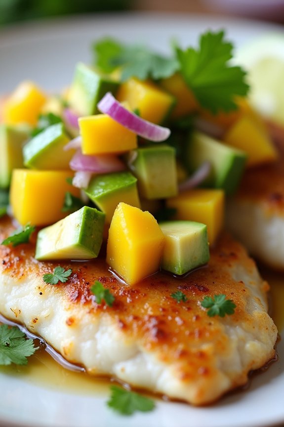 tropical tilapia with salsa