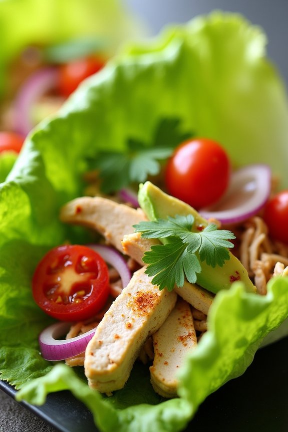 turkey avocado lettuce wraps