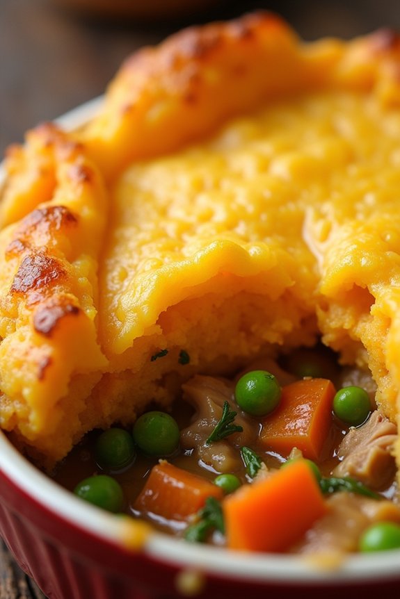 turkey sweet potato comfort pie