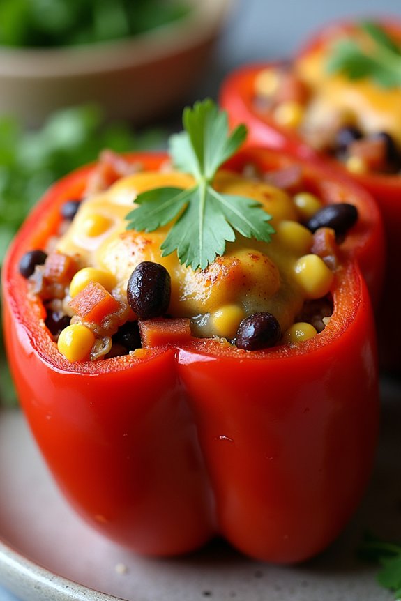 vegetarian stuffed bell peppers