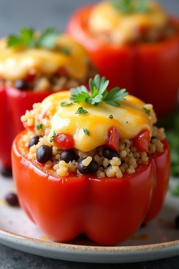 vegetarian stuffed bell peppers